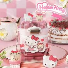 Sanrio Sanrio (17,59 oz/520 ml) Dubbele drinkfles Waterfles Geen BPA - Hoge temperatuurbestendigheid - Nieuw materiaal TRITAN - Voor sport, kantoor, kamperen, voor vriendin, voor verjaardag, kind, voor Kerstmis