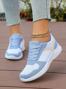 Women's Lightweight Breathable Retro Chunky Sneakers, Versatile Anti-Slip Soft Sole Casual Running Shoes, 2024 Summer New Arrival