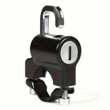 1pc Metal Motorcycle Helmet Lock, Universal Anti-Theft Fixed Lock Multi-Functional Electric Motorcycle Accessories, Motorcycle Bike Scooter Helmet Lock, Lightweight Helmet Hook, Riding Accessories, Lightweight Aluminum Alloy Motorcycle Helmet Lock - For Bicycles And Scooters, Helmet Holder Accessories