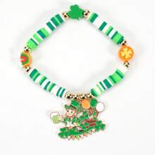 1pc Ireland St.Patrick's Day Beaded Stretch Bracelet - Style 2 - View 13