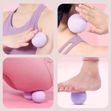 1pc Massage Ball For Foot, Neck, Back And Waist Muscle Relaxation, Fitness And Yoga Gym Accessories