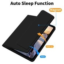 黑色平板电脑保护套，带笔槽，兼容三星 Galaxy Tab / iPad / Redm iPad SE