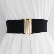 Women's Stretchable Elastic Belt Plus Size European And American Style Waistband For Dress, Outerwear, Elegant Waist Cincher (1 Pc) Halloween Summer, School Fall, Autumn, Halloween - Multicolor - View 11