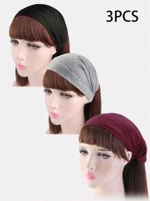 3pcs/Set Women Elastic Headbands