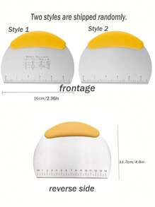 1pc Stainless Steel Dough Cutter, Chopper, Pizza, Bagels, Bread, Flatbread, Pastry, Noodles, Non-slip Grip Handle And Updated Smooth Blade