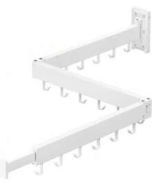 Wall Mounted Clothes Hanger,Clothes Drying Rack,Laundry Drying Rack,Drying Rack Clothing,Laundry Hanger Rack,Retractable Dryer Racks,Collapsible, Aluminum,Can Be Fold Upward & Left & Rightfhgdehs - White-basic - View 1