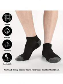 3/6/12双装运动防滑短袜和中筒袜，舒适贴合，防滑设计，男女皆宜