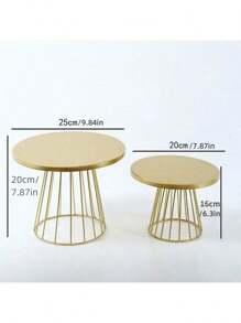 1 Pc/2 Pcs Metal Wedding Dessert Table Decoration Stand - Elegant Cake Snack Tray Shelf For Birthday Party And Wedding Decor,Kitchen,Christmas Gift