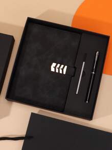 Set regalo aziendale semplice e di stile composto da 3 pezzi, con copertina in pelle PU e ricarica della penna rimovibile, adatto per uomini d'affari, studenti, lavoratori creativi. Quaderno da ornamento, riutilizzabile, multifunzionale, moderno, colorato, carino, vintage, per lavoratori, clienti, per affari/lavoro/ufficio, per la scuola, per il ritorno a scuola, per le forniture scolastiche, per l'università, per i colleghi, per le camere da letto, per gli insegnanti, per ragazzi e ragazze, per adolescenti, studenti di scuola media, di scuola superiore, universitari, matricole, studenti del secondo anno, studenti più giovani