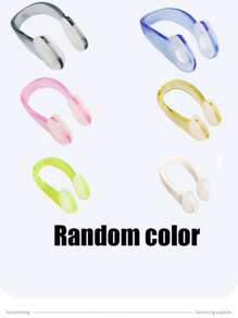 1件/3件/6件硅胶鼻夹游泳训练必需品，防水防滑，适合游泳训练，带盒，水上运动配件，适合户外游泳、屏气练习，以及作为送给朋友的小游泳礼物，可以增强游泳和潜水体验