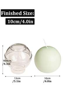 1PC 5-10cm Spherical Candle Mold DIY 3D Sphere Ball Candles Planet Series Aromatherapy Candle Making Supplies Acrylic Molds Kit Handmade - Multicolor - View 15