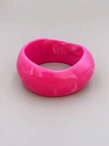 1 pieza brazalete exagerado de acrílico, adecuado para uso diario para mujeres