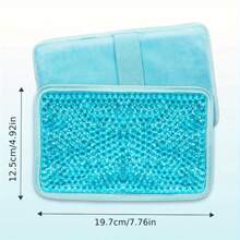 Bolsa de gel refrigerante reutilizable con correa - Compresa fría para lesiones de rodilla, espalda y tobillo - Bolsa de perlas de gel caliente y frío