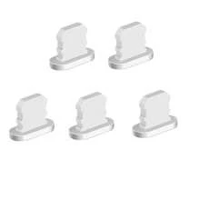 5/1pc IOS Metal Dustplugs Compatible With Iphone 12 13 14 Pro Max XR XS X 6 7 8 Plus Charging Port Dust Plug Protector Anti-Dirt Stopper - Multicolor - View 7