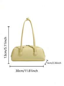 Sac à main jaune printemps/été 2025, sac à bandoulière, sac sous les bras, sac Boston, sac de transport quotidien décontracté pour femmes d'affaires, adapté au travail, au shopping, aux rencontres, aux voyages, à un usage quotidien, adapté aux étudiants et aux cols blancs