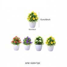 1 pieza Planta falsa en maceta, planta artificial pequeña para decoración del hogar, helecho artificial para interior, decoración para mesa de baño, escritorio, dormitorio, gabinete y cocina, decoración de primavera, regalo de decoración para habitación, dormitorio, cumpleaños y graduación
