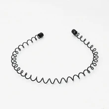 男士头带，女士头带，带黑色波浪弹簧的男士头带，户外运动头带，男士头带夹，女士配饰，简约弹性防滑头带头饰，送礼的理想选择 - 彩色 - 查看 9