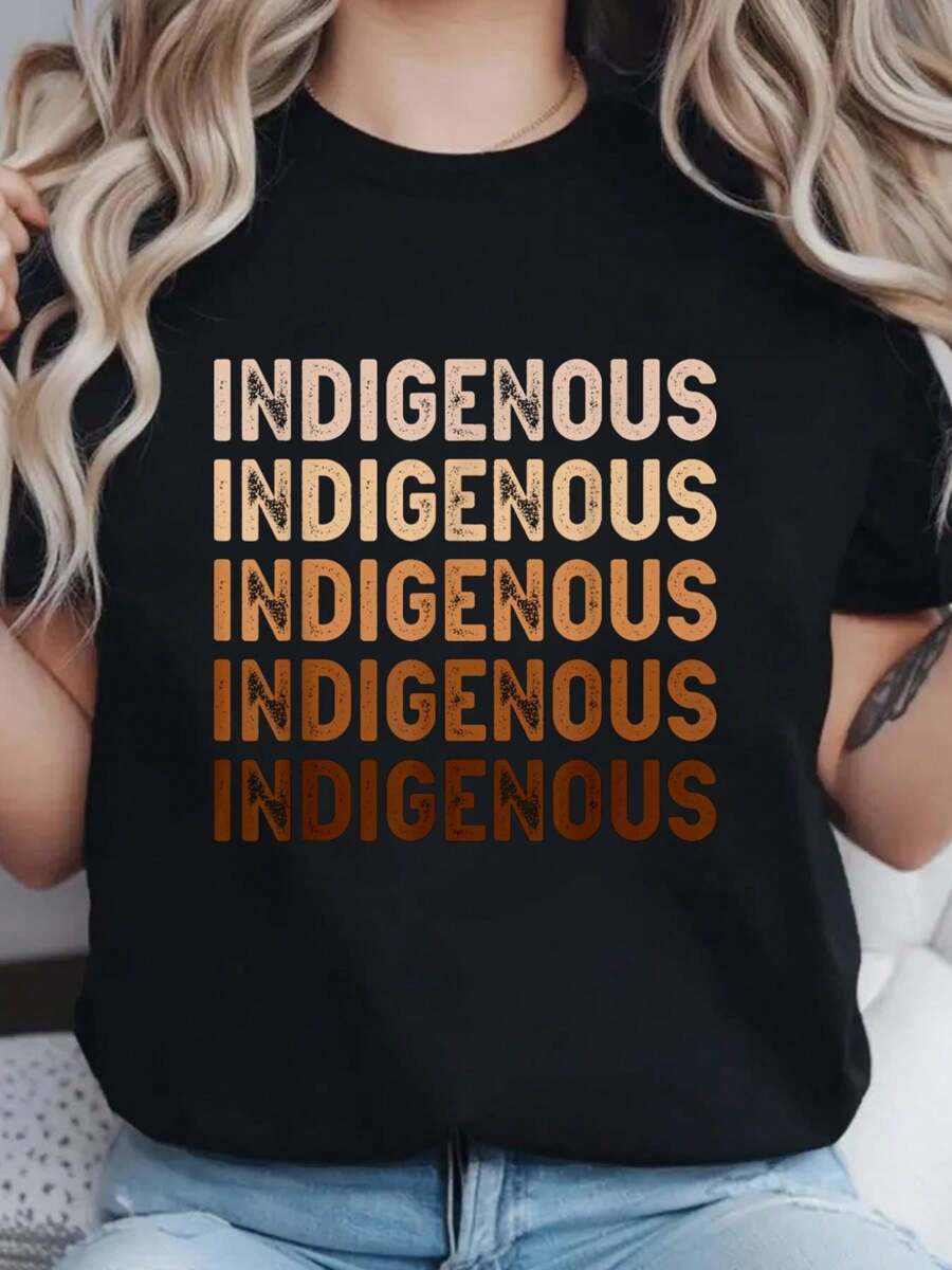 Peoples Day  American Heritage Pride T-Shirt  Print Crew Neck T-Shirt For Summer, Women's Soft Short Sleeve Top, Stylish Comfy Tee For Women Graphic Tees