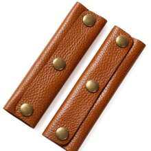 2PCS/1PC PU Leather Bag Handle Luggage Grip Protector Cover Anti-Stroke Suitcase Tote Shoulder Strap Chains Bags Handle Wrap Accessories