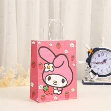 Sanrio Sanrio Hello Kitty And Friends Party Gift Bag - Cute Cartoon Paper Gift And Candy Tote Bag For Birthday Decoration And Storage.