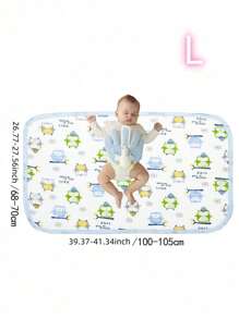 Washable And Reusable Incontinence Bed Pad - Waterproof Bedding And Mattress Protector For Children, Adults And Elderly - Leak And Stain Prevention / Random Colors (Assorted)