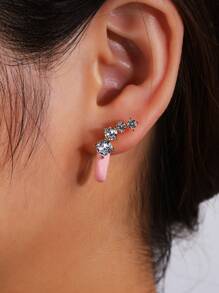 1 对女士时尚多彩滴翼设计优雅耳环，适合日常佩戴、聚会或拍照的独特礼物