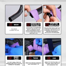 Bicycle Handlebar Tape, Road Bike Handlebar Wrap Non-Slip Colorful Fixed Gear Handlebar Strap, Bike Riding Accessory - Multicolor - View 7