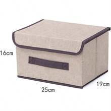 Lerfml Set Of 2 Foldable Fabric Storage Boxes With Lids For Clothes Home, Christmas - Pink - View 6