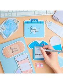 multibey 8pcs Hospital Themed Sticky Notes, Multispec Paper Memo Pads, 8 Different Designs Suitable For Hospital, Office And School - Multicolor - View 2