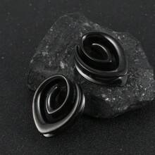 2PCS Spiral Simple Saddle Plugs Hangers Tunnels Gauges For Stretched Lobe Ear Piercing Women Body Jewelry Dilations