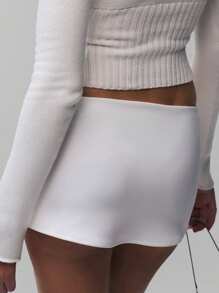 Women's Low Waist Bodycon Mini Skirts Solid Colour Short Skirts Summer Casual Slim Fitted Skirts Y2K Streetwear Pencil Skirts Party Clubwear Holiday Beachwear