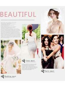 1 zestaw grubych przezroczystych wkładek samoprzylepnych do biustonosza, niewidoczne silikonowe wkładki do biustonosza bez ramiączek do sukienek z głębokim dekoltem, do użytku latem