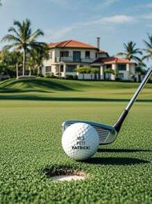 1pc Custom Text Golf Ball - Personalized Golf Balls With Your Text | Unique & Memorable Gifts For Golf Enthusiasts, Golf Lover Gift | Perfect Memory Reel Gifts For Dad, Boyfriend, Family, Friends | Best For Birthdays, New Year, Valentine's Day, Mother's Day, Father's Day, Celebrations, Gift For Him, Gift For Her - Custom Text - View 4