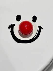 Contemporary Style Dopamine Smile Ball Toilet Lid Lifter, Round Shape, Battery-Free, Handheld Toilet Seat Cover Opener For Bathroom, No Power Needed Bathroom Decor Fall Decor