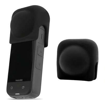 防刮镜头盖保护套硅胶防尘外壳适用于 Insta360 X5 X4 X3 运动相机配件
