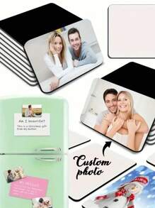 1/3/5pcs, Customisable Magnetic Picture Refrigerator Magnet, Custom Photo Refrigerator Magnet, For Refrigerator, Microwave, Home Decoration On Walls And Doors, Heat Transfer