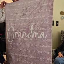 Personalized Name Blanket Baby Girl Gift For New Mom Name Blanket Baby Boy Gift Baby Blanket Kids Blanket Personalized Gift Kid Blue Blanket - Multicolor - View 4