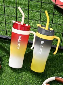 Juego de botellas de agua para exteriores de 2025 con degradado (1200ml+800ml+300ml) - 3 paquetes, artículos esenciales para acampada familiar - Multicolor - Ver 2