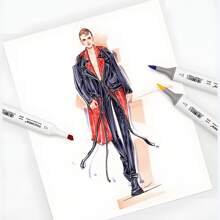 Markery do odcieni skóry, 12/24/36 kolorów cielistych, markery artystyczne na bazie alkoholu, zestaw długopisów, końcówki podwójne, pędzel i szeroki, dla profesjonalnych artystów, rysowanie, szkicowanie, ilustracje, portrety, komiksy, anime, kolorowanie, powrót do szkoły