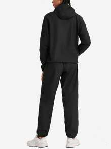 HOTSUIT Sauna Suit For Women Sweat Suit Boxing Exercise Sweat Sauna Jacket Pants, Ideal For Fitness And Training - Black - View 3