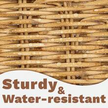 Wicker Basket With 3 Compartments, Woven Baskets For Organising, Storage Basket, Toilet Tank Basket, Bathroom Counter Organiser, Bedroom Organisation, Resin Wicker 1pc, Toilet Paper Basket,Bathroom Basket - Brown - View 6