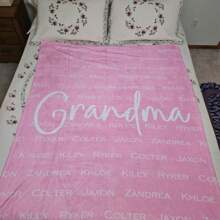 Personalized Name Blanket Baby Girl Gift For New Mom Name Blanket Baby Boy Gift Baby Blanket Kids Blanket Personalized Gift Kid Blue Blanket - Multicolor - View 13