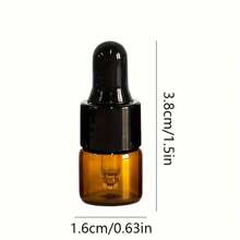 150Pcs Amber Glass Mini Dropper Bottle 1ml Amber Essential Oil Bottles Vials Travel Cosmetic Sample Container Liquid Perfume Eye Droppers Bottle (1ml)