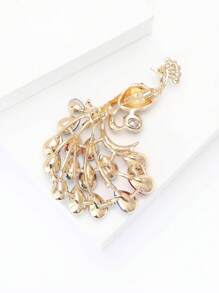 Elegant Rhinestone Peacock Brooch For Women Animal Pin Dress Suit Pin Accessories Party Banquet Gift