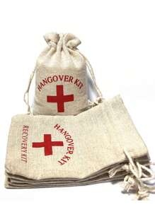 30pcs Wedding Favor Holder Bag For Guests Gift Red Cross Clothes Linen Pouches Festival Event Party Supplies, For Mother's Day , Bridesmaid Gifts , Graduation Gifts , Birthday Gifts,Wedding Gifts