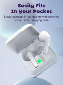 TWS Kabellose In-Ear-Kopfhörer 5.3 Stereo HiFi, Kabellose Ohrhörer geräuschgedämpft, mit eingebautem Mikrofon, IPX5 wasserdicht für Sport, Frauen, Mädchen, Geschenkideen, geeignet für Arbeit/Training/Meetings/Fahren - mehrfarbig - Übersicht 8