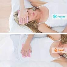 Bolsa de gel refrigerante reutilizable con correa - Compresa fría para lesiones de rodilla, espalda y tobillo - Bolsa de perlas de gel caliente y frío