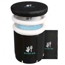 Hydros Portable Ice Bath Tub Insulated 3 Layers 320L Capacity 29.5" Diameter New