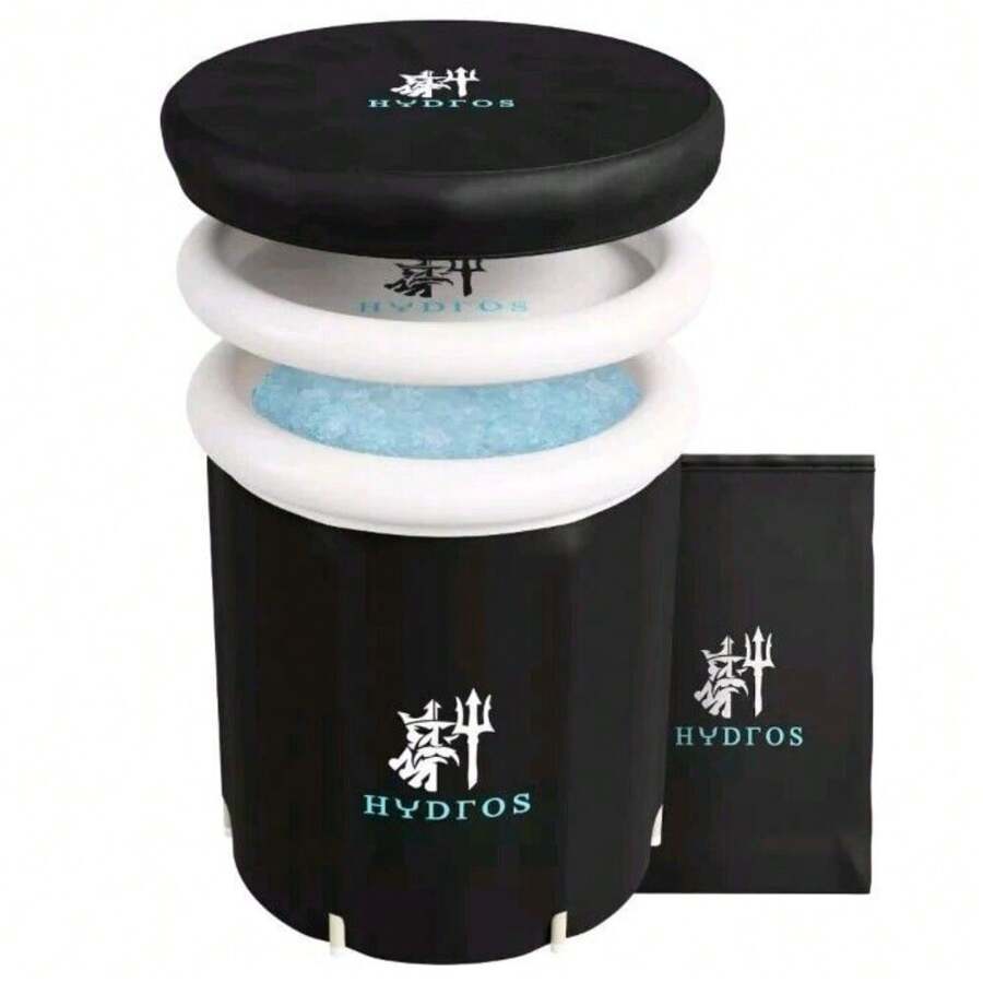 Hydros Portable Ice Bath Tub Insulated 3 Layers 320L Capacity 29.5" Diameter New