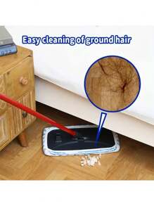 Mop cloth 1/2/4pcs 15"X8" Suitable For O-Cedar Flat Mop, Dry & Wet Dual-Use Mop Refill Pads, Super Microfiber Mop Replacement Pad, Cleaning Accessories - Blue and White - View 8